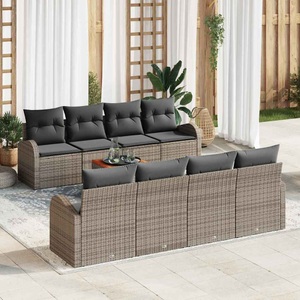 vidaXL, VidaXL - Garten-sofa poly-rattan, One Size, Grau