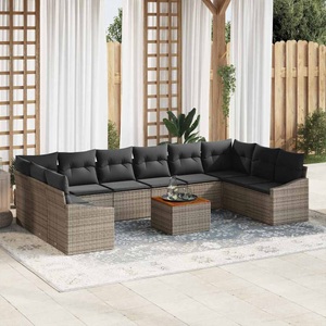 vidaXL, VidaXL - Garten-sofa poly-rattan, One Size, Grau