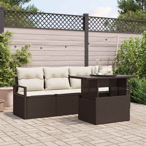 vidaXL, VidaXL - Garten-sofa poly-rattan, One Size, Braun