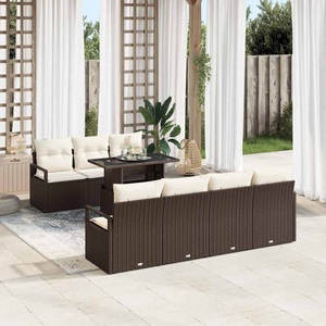 vidaXL, VidaXL - Garten-sofa poly-rattan, One Size, Braun