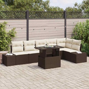 vidaXL, VidaXL - Garten-sofa poly-rattan, One Size, Braun