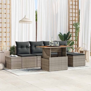 vidaXL, VidaXL - Möbel für das leben im freien poly-rattan, One Size, Grau