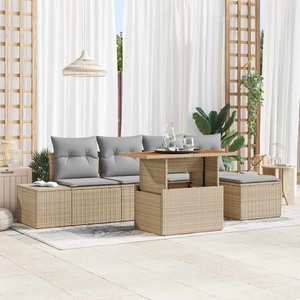 vidaXL, VidaXL - Möbel für das leben im freien poly-rattan, One Size, Beige