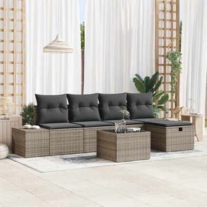 vidaXL, VidaXL - Gartenbank poly-rattan, One Size, Grau