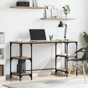 vidaXL, vidaXL Schreibtisch Artisan-Eiche 140 x 50 x 75 cm Holzwerkstoff