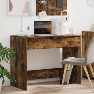 vidaXL, vidaXL Schreibtisch mit Schublade Geräucherte Eiche 100 x 50 x 78 cm