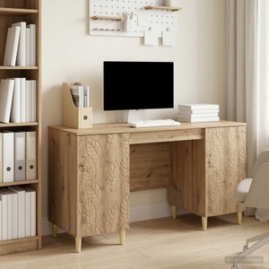 vidaXL, vidaXL Schreibtisch Artisan-Eiche Holzwerkstoff 142,5 x 50 x 75 cm