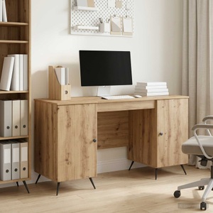 vidaXL, vidaXL Schreibtisch Artisan-Eiche 142,5 x 50 x 75 cm Holzwerkstoff