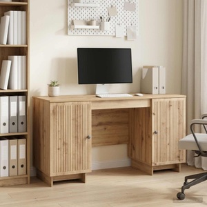 vidaXL, vidaXL Schreibtisch Artisan-Eiche Holzwerkstoff 142,5 x 50 x 75 cm