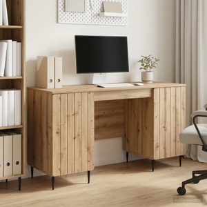 vidaXL, vidaXL Schreibtisch Artisan-Eiche 142,5 x 50 x 75 cm Holzwerkstoff