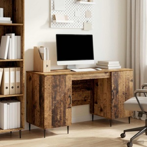 vidaXL, vidaXL Schreibtisch mit Regal Altholz 142,5 x 50 x 75 cm Holzwerkstoff