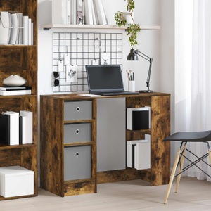 vidaXL, vidaXL Schreibtisch Geräucherte Eiche 100 x 40 x 75 cm Holzwerkstoff