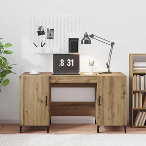 vidaXL, vidaXL Schreibtisch Kunsthandwerk Eiche 140 x 50 x 75 cm Holzwerkstoff