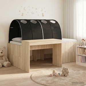 vidaXL, vidaXL Hochbett mit Schreibtisch für Kinder 3 Stk. Holzwerkstoff