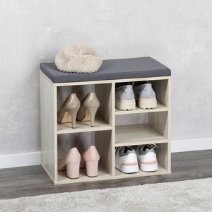Schuhschrank mit Sitzkissen, 5 Fächer