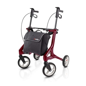Topro, Rollator Pegasus M, weinrot, Rollator Pegasus M, weinrot, mit Tasche