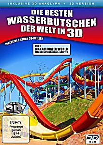 VZ-Handelsgesellschaft, Die besten Wasserrutschen der Welt in 3D (inkl. anaglyphe 3D-Version) (+ 2 3D-Brillen), 