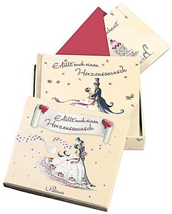 undefined, Erfüllt euch einen Herzenswunsch, Büchlein und Klappkarte in Deko-Box, 