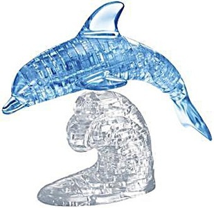 undefined, Delfin blau/transparent (Puzzle), Jeruel Industrial - Crystal Puzzle Delfin, blau