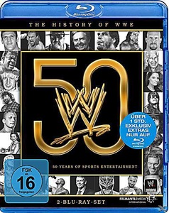Edel Germany CD / DVD, The History of WWE: 50 years of sports entertainment - 2 Disc Bluray, The History of WWE - 50 Years of Sports Entertainment [2 BRs]