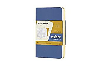 undefined, Moleskine Volant XS, 2er Set, Liniert, Soft Cover, Vergissmeinnicht Blau, Bernsteingelb, Moleskine Notizheft, 2cm x 10.5cm x 6.5cm, liniert, feilchen/bernstein, 56 Seiten, 620541