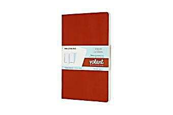 Moleskine Volant Large/A5, 2er Set, Liniert, Soft Cover, Korallrot, Aquamarinblau