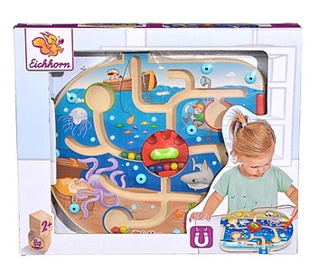 Eichhorn, Eichhorn Motorik-Spielzeug UNTERWASSER magnetisch in bunt, 