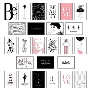 undefined, Schönes Postkarten Set mit 25 modernen und stylishen Postkarten zum Dekorieren oder Verschenken. Feminine Bilder, Sprüche und Statements für Frauen. Hochwertige Spruchkarten in dekorativer Box., Schönes Postkarten Set mit 25 modernen und stylishen Postkarten