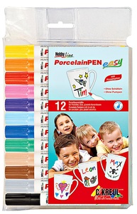 undefined, Porzellan Malstifte, 12er-Set, Porzellan-Malstifte PORCELAIN MEDIUM JUNIOR 12er-Set