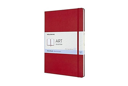undefined, Moleskine Kreativ Notizbücher, Skizzenbuch, A4, 165G-Papier, Hard Cover, Rot, Moleskine Skizzenbuch, HC, A4, blanko, rot, 96 Seiten, 626703