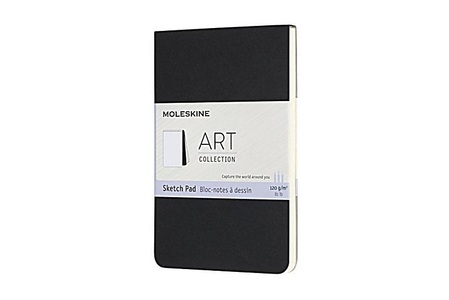undefined, Moleskine Kreativ Notizbücher, Skizzenblock, Pocket, A6, 120G-Papier, Kartoneinband, Schwarz, Moleskine Skizzenblock, SC, P/A6, schwarz, 48 Seiten, 626819