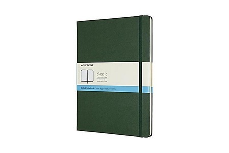Moleskine Notizbuch, Xlarge, Punktraster, Hard Cover, Myrtengrün