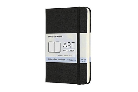 undefined, Moleskine Kreativ Notizbücher, Aquarell-Notizbuch, Pocket, A6, 200G-Aquarellpapier, Hard Cover, Schwarz, Moleskine Aquarell-Notizbuch, HC, P/A6, schwarz, 60 Seiten, 626741