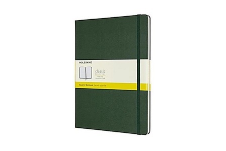 Moleskine Notizbuch, Xlarge, Kariert, Hard Cover, Myrtengrün