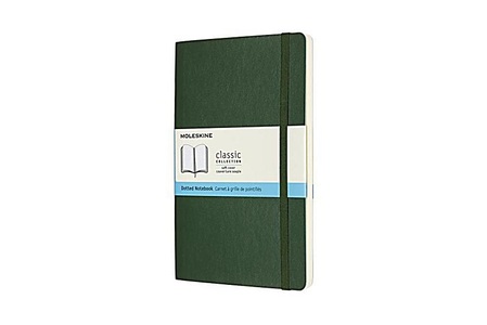 Moleskine Notizbuch, Large, A5, Punktraster, Soft Cover, Myrtengrün