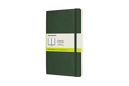 Moleskine Notizbuch, Large, A5, Blanko, Soft Cover, Myrtengrün