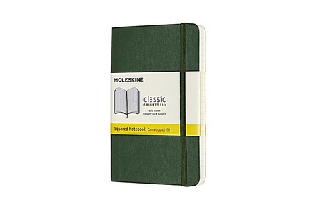 undefined, Moleskine Notizbuch, Pocket, A6, Kariert, Soft Cover, Myrtengrün, Moleskine Notizbuch, Weicher Einband