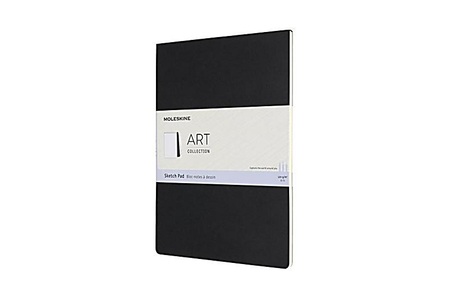 undefined, Moleskine Kreativ Notizbücher, Skizzenblock, A4, 120G-Papier, Kartoneinband, Schwarz, Moleskine Skizzenblock, Karton, A4, blanko, schwarz, 48 Seiten, 626857