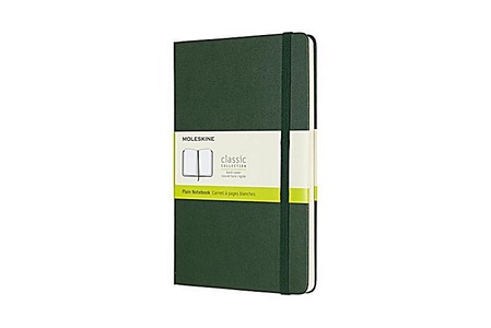 Moleskine Notizbuch, Large, A5, Blanko, Hard Cover, Myrtengrün