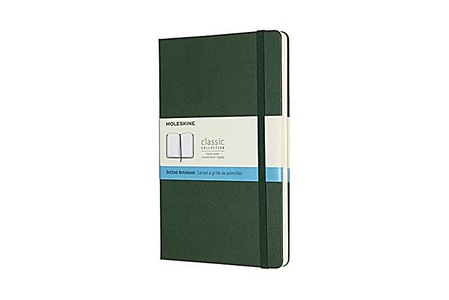 Moleskine Notizbuch, Large, A5, Punktraster, Hard Cover, Myrtengrün