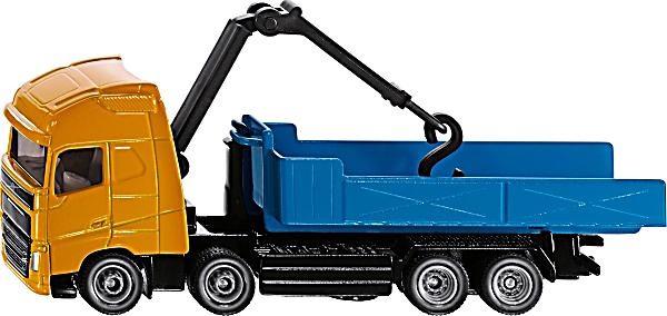 undefined, Volvo Abrollkipper mit Kran, SIKU - Volvo Abrollkipper mit Kran