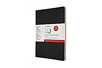 undefined, Moleskine Cahier Studien - Notizheft A4, 2er Set, Liniert, Kartoneinband, Schwarz, Packpapierbraun, MOLESKINE - Notizbuch, DIN A4
