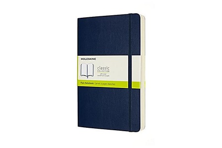 MOLESKINE, Moleskine Notizbuch Erweitert Large/A5 Blanko, Saphir, Moleskine Notizbuch, SC, L/A5, blanko, saphir, 192 Seiten, 606266