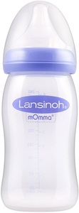 Lansinoh, Lansinoh® mOmma® NaturalWave™ Babyflasche 240 ml mit Sauger mittlerer Milchfluss, 