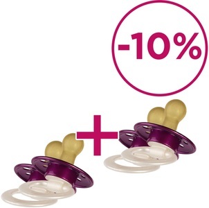 nip, nip Schnuller Cherry rosa Latex 0 - 6 Monate 2 Stück - rosa/pink, nip Beruhigungssauger Cherry