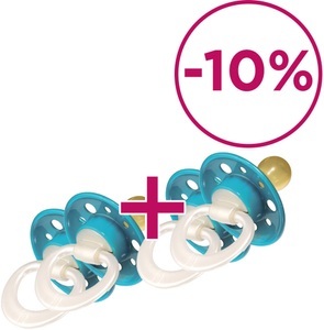 nip, nip Schnuller Cherry blau Latex 0 - 6 Monate 2 Stück, nip Beruhigungssauger Cherry
