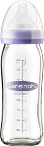 Lansinoh, Lansinoh Weithalsflasche mit NaturalWave™ Sauger, Lansinoh® NaturalWave® Glasbibéron Schnuller