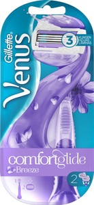 Gillette, Gillette for Women Venus Rasierapparat Comfortglide, Gillette Venus ComfortGlide Breeze Rasierer + 2 Klingen