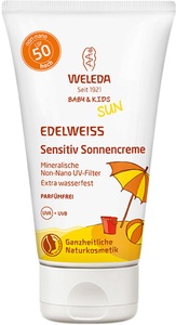 WELEDA AG, WELEDA AG Weleda Edelweiss Sensitiv Sonnencreme LSF 50 Baby & Kids, Weleda Edelweiss Sensitiv Sonnencreme LSF 50 Baby & Kids