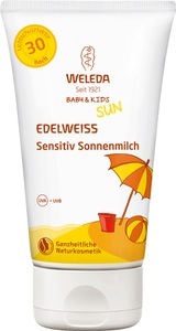 WELEDA AG, WELEDA AG Weleda Edelweiss Sensitiv Sonnenmilch LSF 30 Baby & Kid, Weleda Edelweiss Sensitiv Sonnenmilch LSF 30 Baby & Kids